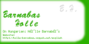 barnabas holle business card